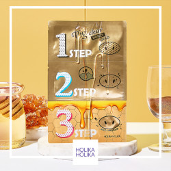 Holika Holika Pig Nose Clear Blackhead 3-Step Kit (Honey Gold)