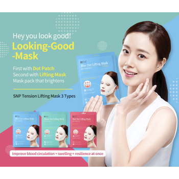 SNP Dot Lifting Mask Brightening anti falten gesichtsmaske tuchmaske