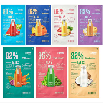 MISSHA Talks Vegan Squeeze Sheet Mask vegane Tuchmasken