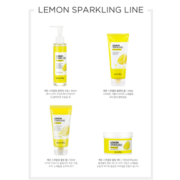 Secret Key Lemon Sparkling Line Cleasing Foam Oil Peeling Gel  Pad Set
