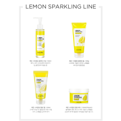 Secret Key Lemon Sparkling Line Cleasing Foam Oil Peeling Gel  Pad Set