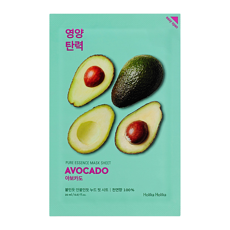 Holika Holika Pure Essence Mask Sheet Gesichtsmaske Avocado 1pc