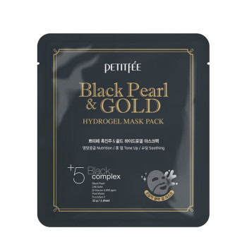 Petitfee Black Pearl & Gold Hydrogel Mask Pack