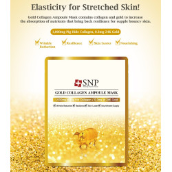 SNP Gold Collagen Ampoule Mask