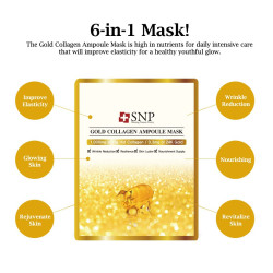 SNP Gold Collagen Ampoule Mask