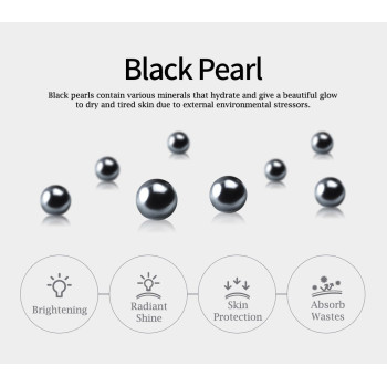 SNP Black Pearl RENEW Black Ampoule Mask