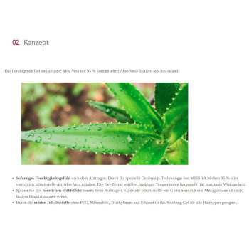 MISSHA Premium Aloe Soothing 95% Körpergel