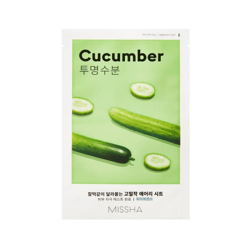 MISSHA Airy Fit Sheet Mask Gürke Cucumber Gesichtsmaske 1 Stück