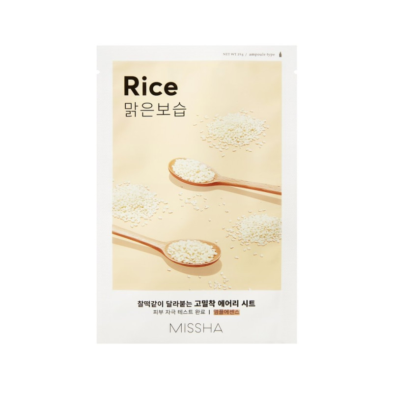 MISSHA Airy Fit Sheet Mask Reis Rice Gesichtsmaske 1 Stück