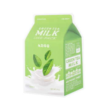 APIEU Green Tea Milk One-Pack Mask Gesichtsmaske 1 Stück