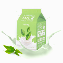 APIEU Green Tea Milk One-Pack Mask Gesichtsmaske 1 Stück