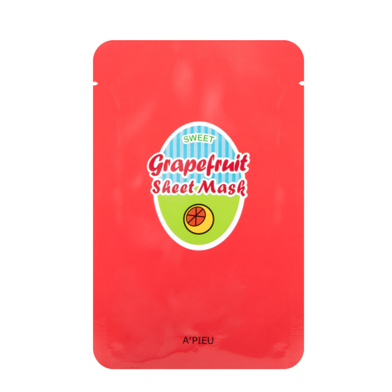 APIEU Sweet Sheet Mask Grapefruit & Sparkling Gesichtsmaske 1 Stück