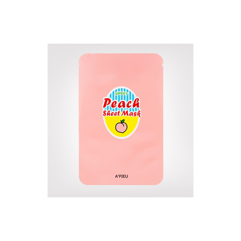 APIEU Sweet Sheet Mask Peach & Yogurt Gesichtsmaske 1 Stück