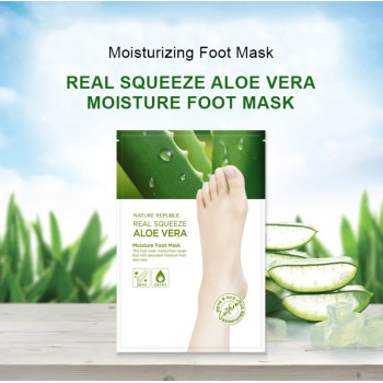 Nature Republic Real Squeeze Aloe Vera Peeling Foot Mask