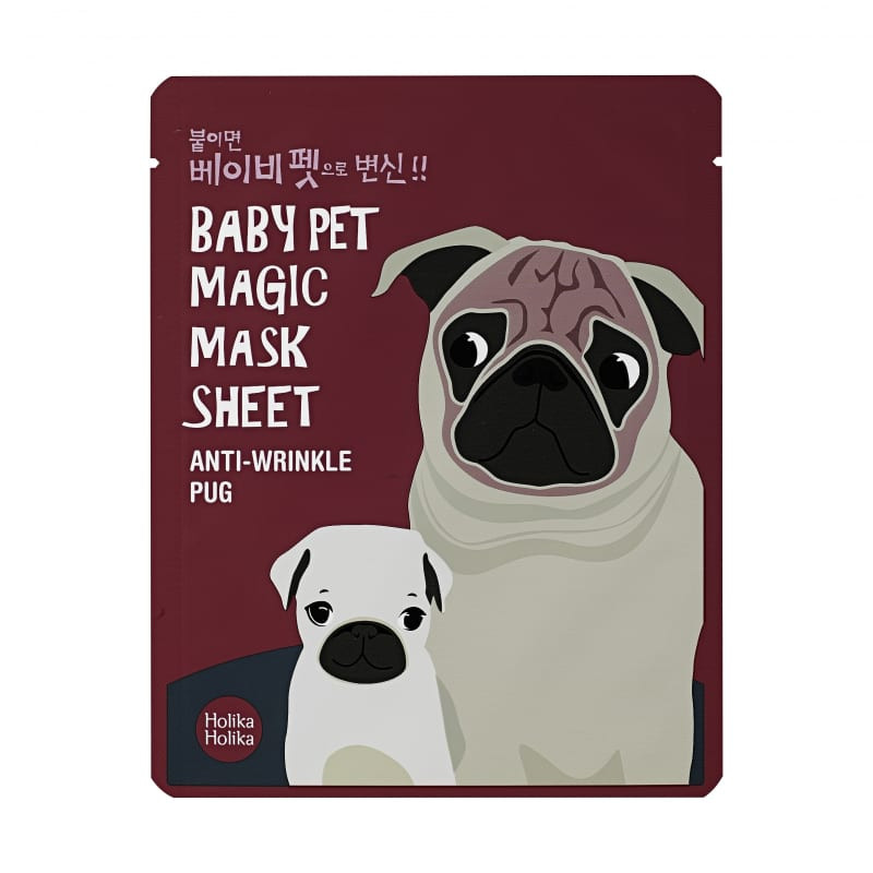Holika Holika Baby Pet Magic Mask Sheet Pug gesichtsmaske Korean Kosmetik 1pc