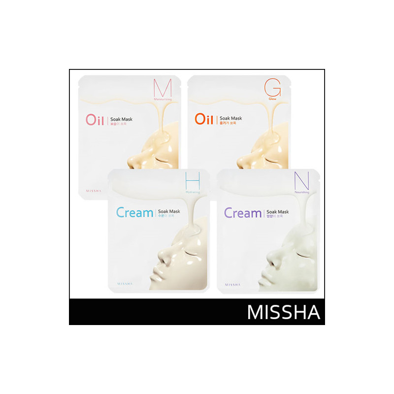 MISSHA - Oil-Soak Mask gesichtsmaske Set 4pcs
