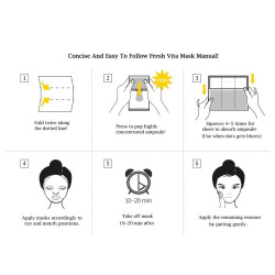 SNP Fresh Vita Brightening Two-step Mask