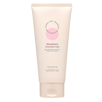 MISSHA Creamy Latte Cleansing Foam Strawberry