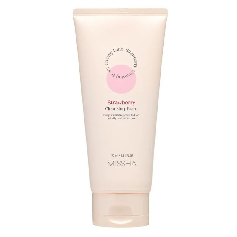 MISSHA Creamy Latte Cleansing Foam Strawberry