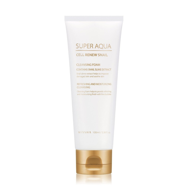 MISSHA Super Aqua Cell Renew Snail Cleansing Foam