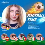 Crazy Farbige Kontaktlinsen Motiv Flagge Fanartikel Fussball Deutschland Germany