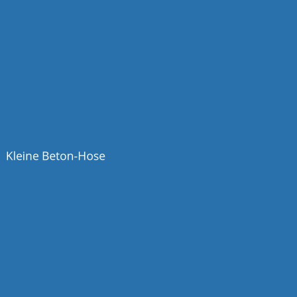 Kleine Beton-Hose