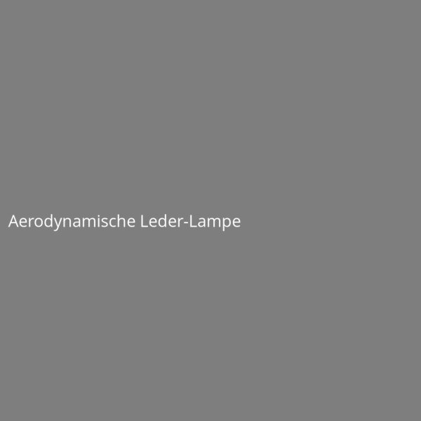 Aerodynamische Leder-Lampe