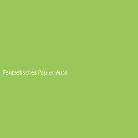 Fantastisches Papier-Auto