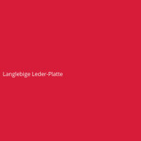 Langlebige Leder-Platte