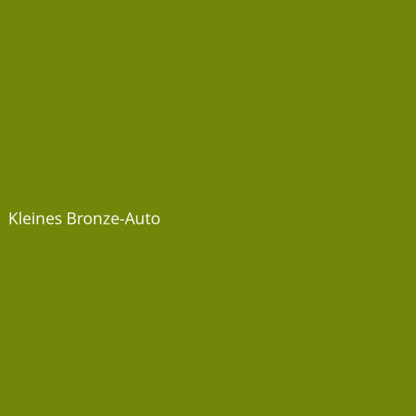 Kleines Bronze-Auto