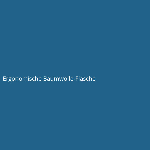 Ergonomische Baumwolle-Flasche