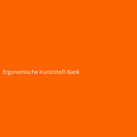 Ergonomische Kunststoff-Bank