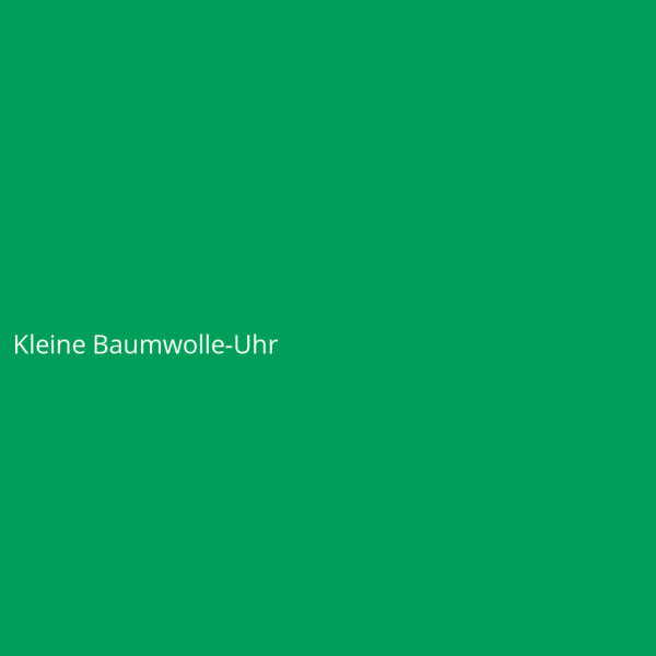 Kleine Baumwolle-Uhr